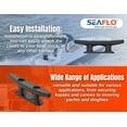 thumbnail image 5 of SEAFLO 6" Boat Cleat Black Nylon Dock Cleat Kayak Cleat(6", 20-Pack), 5 of 6