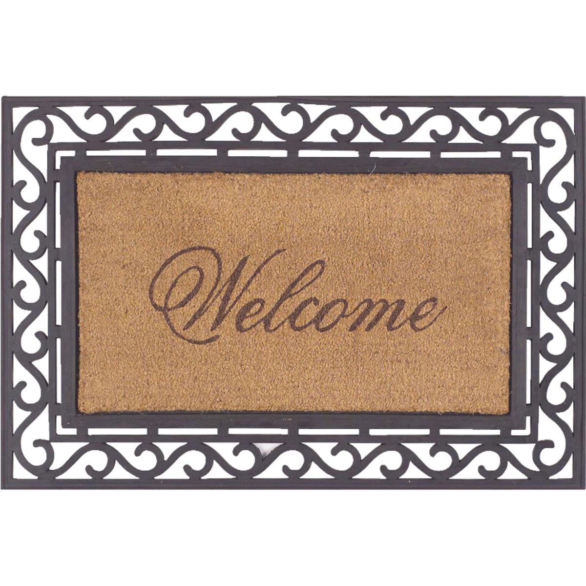 Bacova Beige 20 In X 36 In Coir Rubber Door Mat 17806p4
