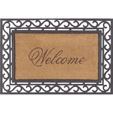 Bacova Beige 20 In X 36 In Coir Rubber Door Mat 17806p4