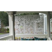 VIMA Avines 48L x 24W x 3/8 Thick PVC Private Screen Fence Decorative Wall Panels