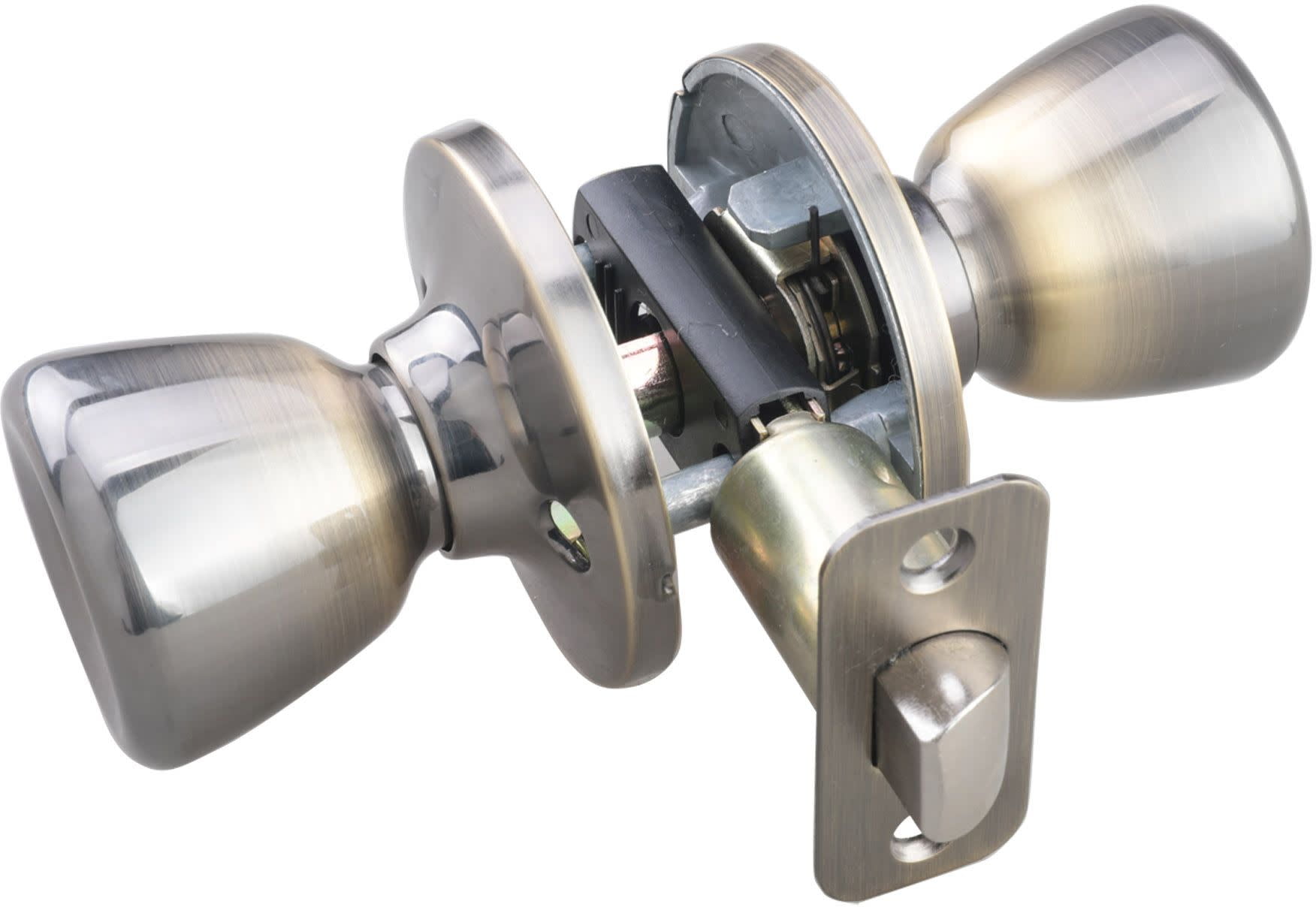 Miseno MLK4010PB Buchanan Tulip Passage Door Knob Set - Brass