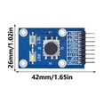 thumbnail image 3 of 5D Joystick Control Module Space Saving Five Direction Navigation Button Module Independently Keyboard, 3 of 8