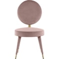 thumbnail image 3 of Meridian Furniture Brandy Pink Velvet Dining Chair, 3 of 6