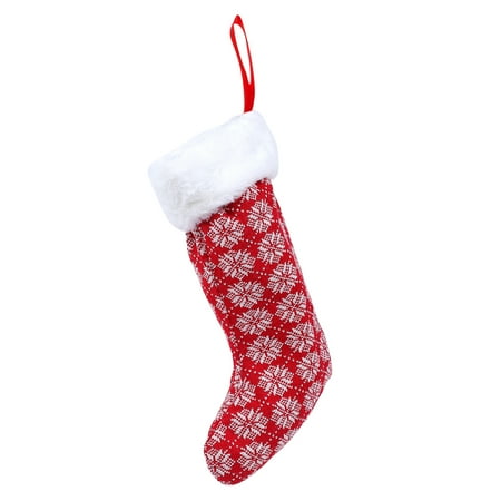 

1Pc Christmas Knitted Gift Bag Sock Candy Wrapping Sock for Xmas Party