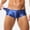 Blue, variant on Trunks for Men Workout Low Rise Silky Underwear for Men Solid Loose Breathable Underpants