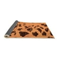thumbnail image 2 of Ahgly Company Indoor Rectangle Abstract Orange Modern Area Rugs, 7' x 10', 2 of 4
