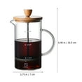 thumbnail image 2 of QUMONIN Coffee Maker Manual Press Glass Coffee Pot Reusable Coffee Practical Press Kettle, 2 of 8