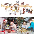 thumbnail image 2 of Nativity Set 24 Figurines, Holy Family, Magi, Shepherd, Angel, Sheep, Stable, Fences, Resin Interactive Christmas Countdown Calendar for Children and Youth, 2 of 9