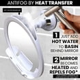 thumbnail image 4 of Mirrorvana Fogless Shower Mirror for Shaving with Razor Holder, Dual Anti Fog…, 4 of 8