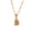 Gold B, variant on Women's Stainless Steel Mini Initial Letter Choker Necklace Alphabet Pendant Charm with Chain, Silver Letter R