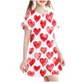 thumbnail image 1 of RXIRUCGD 2025 Vêtements d'Été pour Enfants 3-12 Ans Mode Imprimée Pyjama Rêveur Mi-Mollet Chemise de Nuit, 1 of 4