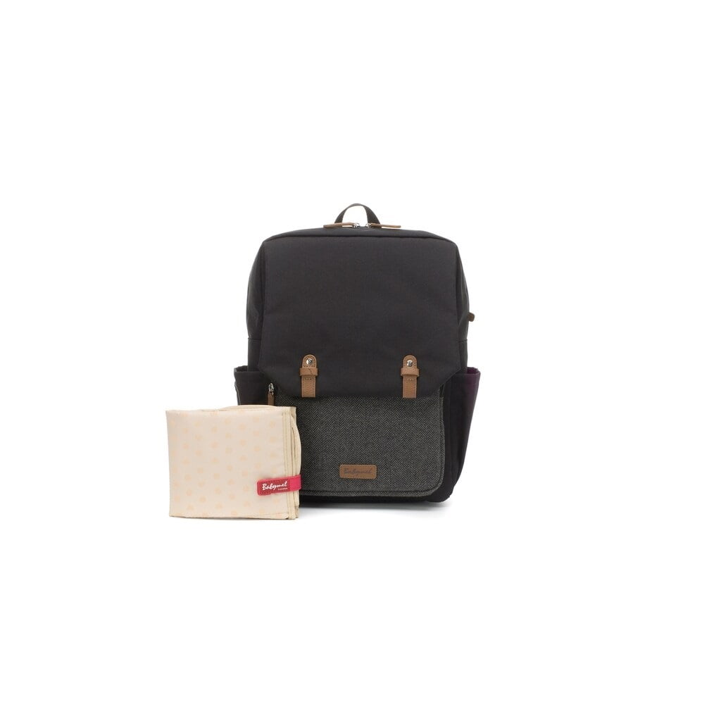 Babymel George Backpack Diaper Bag Black Tweed Walmart