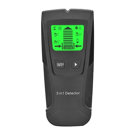

Multi-Scanner Stud Finder Stud Wall Sensor Finder Center-Finding Metal Wood Studs AC Voltage Live Wire Detector without Battery (Black)