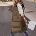 thumbnail image 5 of Vedolay Women's Coat Open Front Casual Solid Color Knit Coat with Pockets 2023 Khaki,S, 5 of 5