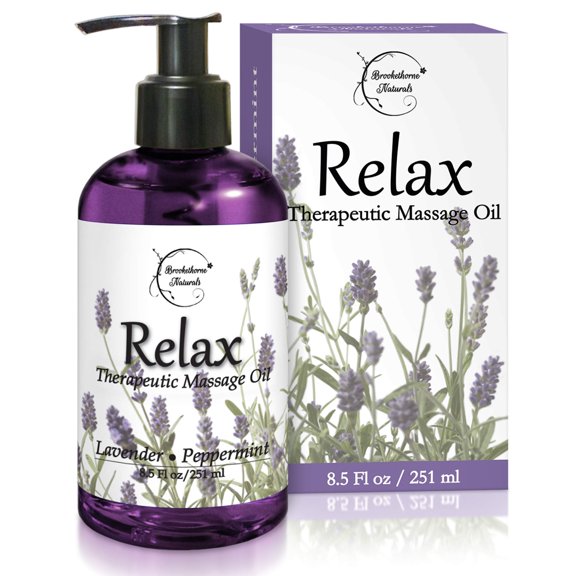 Aceite de masaje Brookethorne Naturals Relax Therapeutic 240 ml
