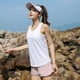 thumbnail image 3 of Blusa de malla para mujer, suelta, sin mangas, de secado rápido, informal, para yoga, deportes, fitness, correr, de verano, 3 of 4