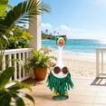 thumbnail image 7 of AZXY Luau Porch Goose Outfit Set, Tropical Hula Grass Skirt Bikini Top Floral Headband Costume for 23 Inch Lawn Goose Statue, Outdoor Front Porch Garden Patio Yard Summer Beach Party Farmhouse Decor, 7 of 7