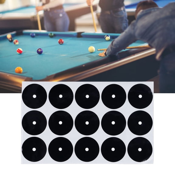 15 Pack 35mm Adhesive Paper Billiard Spot Markers for Pool Table Practice and Snooker Ball Positioning 15PCS 35mm Billiards Practice