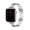 Silver, variant on Waloo Pebble Styled Silicone Band for Apple Watch 40/41/42mm - Black