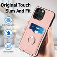 thumbnail image 6 of ShellTech for iPhone 16 Pro Phone Case for Women, with Wallet Card Holder Removable Adjustable Shoulder Strap Lanyard Crossbody Neck Purse Cover for iPhone 16 Pro,Rosegold, 6 of 9