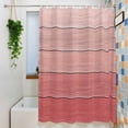 thumbnail image 6 of Gradient Pink Shower Curtain, Wood Grain Abstract Striped Simple Vintage Waterproof Shower Curtain Set with 12 Hooks Lightweight Bath Curtains Fabric Bathroom Decor 72x72 Inches, 6 of 9