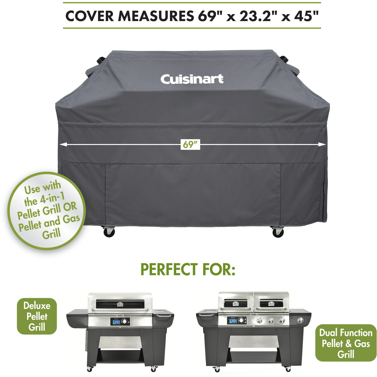 Cuisinart Pellet Grill Cover, Fits Woodcreek and Twin Oaks Pellet Grills - image 2 of 6