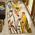thumbnail image 2 of SAFAVIEH Jardin Kostadin Floral Wool Area Rug, Ivory/Multi, 5' x 8', 2 of 5