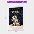 thumbnail image 5 of Happy New Year Shiba Inu Welcome 2025 Balloon Firework Party 5x7in Folded Greeting Card Shibas Dog Lovers Gifts Idea Single Note Card with Envelope - 01014, 5 of 5
