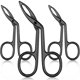 thumbnail image 1 of 3 Packs Eyebrow Tweezers, Scissors Shaped Eyebrow Straight Tip, 1 of 5