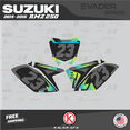 thumbnail image 4 of Kalair GFX Graphics Kit for Suzuki RMZ250 (2014-2016) Evader Series, 4 of 5