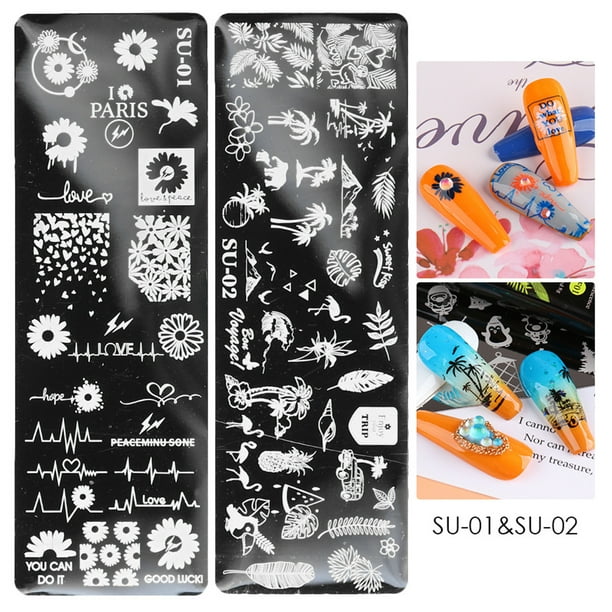 Nail art plates deals