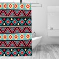 thumbnail image 3 of Bohemian Southwestern Native Retro Pattern Shower Curtain, Waterproof Bath Curtains for Bathroom Decorations, 72 x 72 inches, 3 of 7