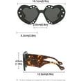 thumbnail image 6 of Fashion Diamond Heart Shape Sunglasses Women Trends Shiny Rhinestone Sun Glasses Ladies Rave Party Sunglasses Eyewear, 6 of 6