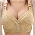 thumbnail image 1 of Sujetador sin aros y con fruncido fino para mujer: ropa interior cómoda con colección superior, nailon/spandex, tallas M-XXXXL, para todas las estaciones., 1 of 4