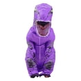 thumbnail image 4 of Disfraz inflable de dinosaurio T-Rex para niños, ideal para fiestas de cosplay, bodas, Pascua, Navidad, morado, 120-140 cm, 4 of 14
