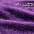 Howarmer Cozy Fluffy Purple Fleece Blanket, Twin Size Lightweight Warm