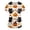 Yellow, variant on IYYVV Halloween Scrub Tops Women Pumpkin Ghost Loose Fit Nursing Shirts Print Plus Size Work Uniform with Pocket Black M
