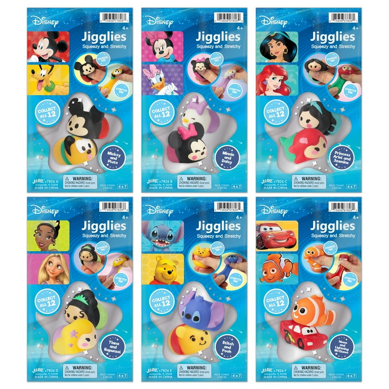 Ja-Ru Disney Mickey & Pluto Jiggly Pals 2 Pack Stretchy Character
