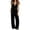Black, variant on gbyLJF Womens Pajama Sets Comfortable 2 Piece Sleeveless Long Pant Set Summer Lightweight Loungewear Set with Pockets