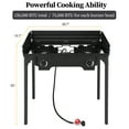 thumbnail image 3 of Winado Propane Burner  2 Burner Outdoor Stove Camping Burner w/ Wind Panel,150,000-BTU, 3 of 8