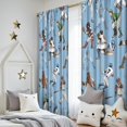 thumbnail image 5 of Blackout Kids Curtains,Light Blue Baseball Players Pattern Childrens Insulated Curtains Set Of 2,Bedroom Essentials,Toddler Room Decor 52"x84", 5 of 5