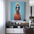 thumbnail image 4 of KLL Cool Dog In Hoodie Print Farmhouse Canvas Wall Art,Wall Decorations For Living Room Office Canvas Wall Decor for Home Decorations, 12'×16’’, 4 of 8