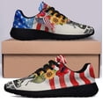 thumbnail image 3 of Memorial Day Happy 4th Of JulyHome Of The Free American flag Shoes Sneakers Black Size 9, 3 of 7