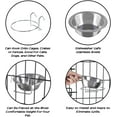 thumbnail image 3 of Visland Removable Stainless Steel Hanging Pet Food Bowls for Dogs Cats Cage, Kennel, Crate Feeder Dishes, 3 of 8
