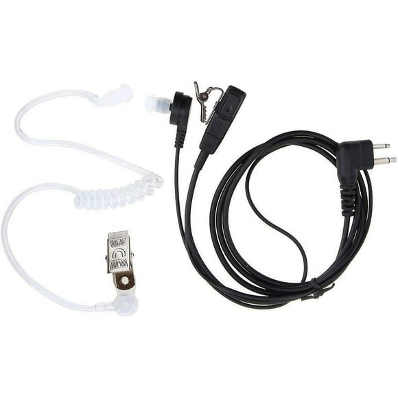 2 Pin Sia Covert Security Earpiece Headset Ptt For Motorola Radio