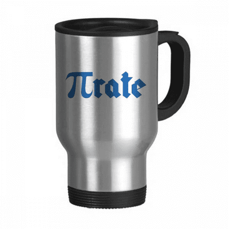 

Pirate Word English Calculation Travel Mug Flip Lid Stainless Steel Cup Car Tumbler Thermos
