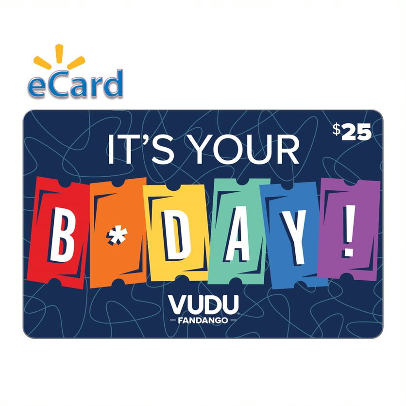 Vudu 25 Happy Birthday Gift Card (Email Delivery)