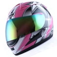 thumbnail image 3 of WOW Motorcycle Adult Full Face Helmet HJMCLS Racing Star Pink, 3 of 5