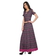 thumbnail image 3 of Moomaya Two Piece Maxi Skirt And Crop Top Printed Cotton Ethnic Set For Girls, 3 of 6