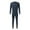 Navy, variant on toraway Men's Suits Slim Fit Mens Simple Solid Color Thick Thermal Underwear Set Leggings Bottoming Shirt L